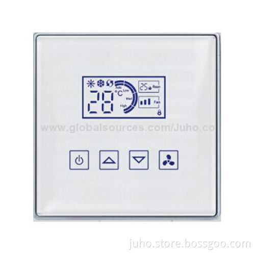New Crystal PG Touch Screen Switch, 4-gang White Glass and AC Remote Control